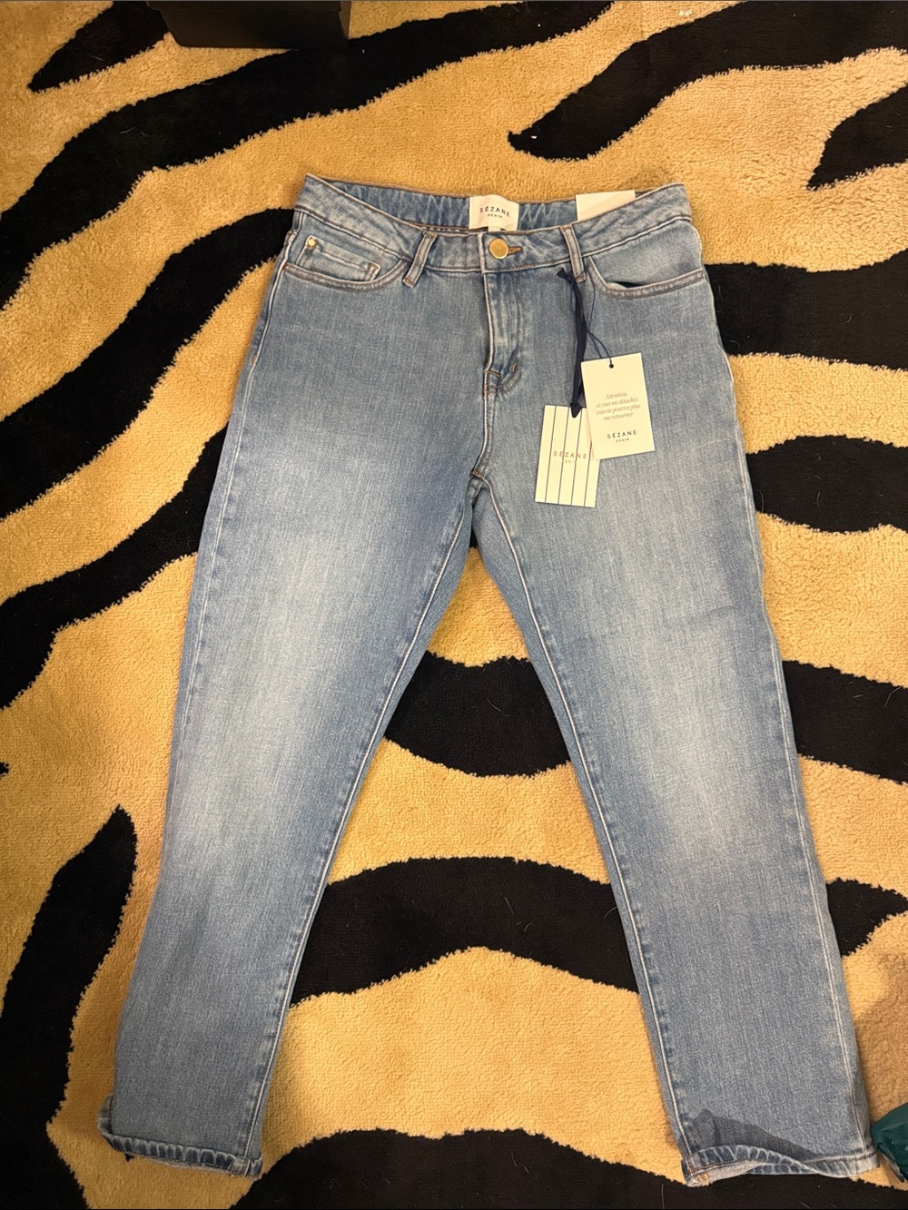 Sezane Light Blue Boyfriend Jeans